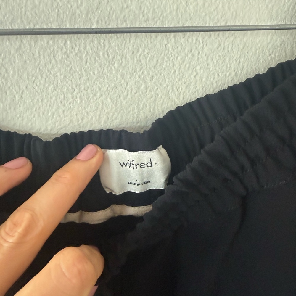 Wilfred Midnight Black Joggers